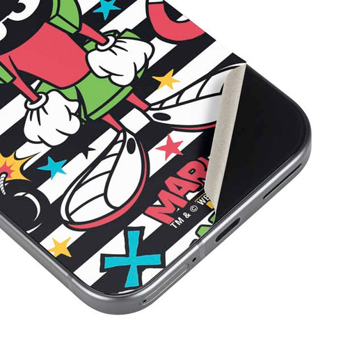Looney Tunes Marvin the Martian Striped Patches Pixel 9 Pro XL Skin